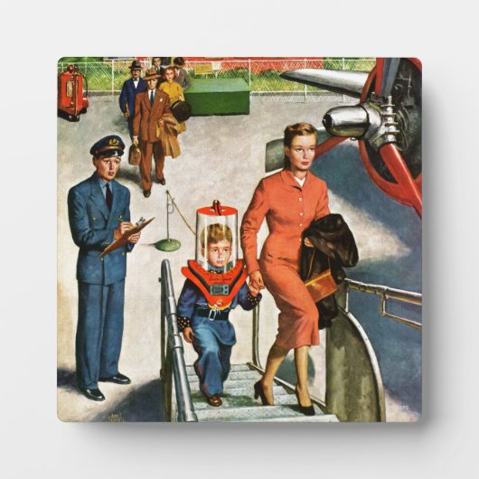 Ruimtevaartreiziger Fotoplaat (Voorkant)