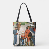 Ruimtevaartreiziger Tote Bag (Achterkant)