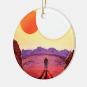 Ruimtevaartsbestemming Keramisch Ornament (Links)