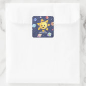 Ruimtevaartsterrenstelsels Vierkante Sticker (Tas)