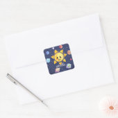 Ruimtevaartsterrenstelsels Vierkante Sticker (Envelop)