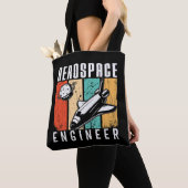 Ruimtevaarttechnicus Rocket Space Engineering Retr Draagtas (Dichtbij)