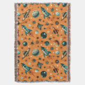  ruimtevaartuig Rocket Ships Pattern -Cosmos(1) Deken (Voorkant Verticaal)