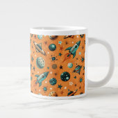 ruimtevaartuig Rocket Ships Pattern -Cosmos(1) Extra Grote Beker (Rechts)
