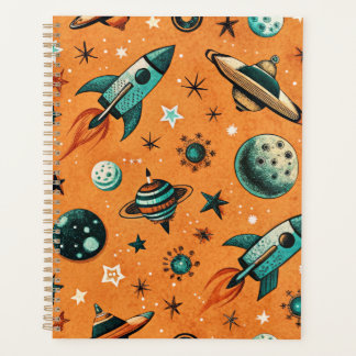  ruimtevaartuig Rocket Ships Pattern -Cosmos(1) Planner