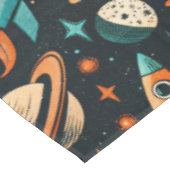 ruimtevaartuig Rocket Ships Pattern -Cosmos(2) Tafelkleed (Gekanteld)