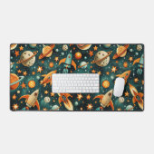  ruimtevaartuig Rocket Ships Pattern -Cosmos(3) Bureaumat (Keyboard & Muis)