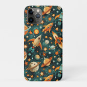 ruimtevaartuig Rocket Ships Pattern -Cosmos(3) Case-Mate iPhone Case (Achterkant)