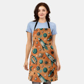  ruimtevaartuig Rocket Ships Pattern -Cosmos(5) Schort (Gedragen)