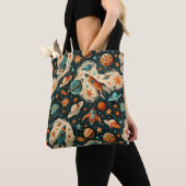  ruimtevaartuig Rocket Ships Pattern -Cosmos(6) Draagtas (Dichtbij)