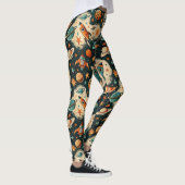 ruimtevaartuig Rocket Ships Pattern -Cosmos(6) Leggings (Rechts)