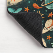  ruimtevaartuig Rocket Ships Pattern -Cosmos(6) Muismat (Hoek)