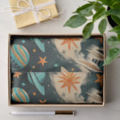 ruimtevaartuig Rocket Ships Pattern -Cosmos(6) Tissuepapier (Geschenk)