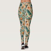  ruimtevaartuig Rocket Ships Pattern -Cosmos(7) Leggings (Achterkant)