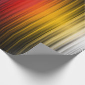 Ruimtevaartuig terugkeer plasma veld kleuren patro cadeaupapier (Hoek)