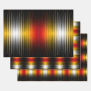 Ruimtevaartuig terugkeer plasma veld kleuren patro inpakpapier vel