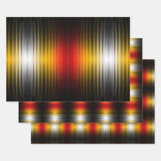 Ruimtevaartuig terugkeer plasma veld kleuren patro inpakpapier vel (Set)