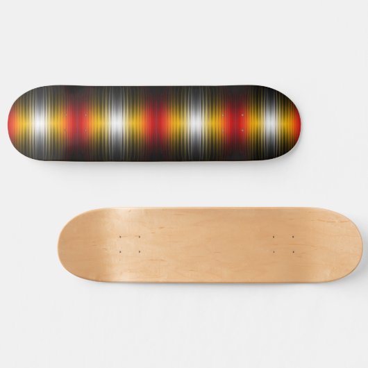 Ruimtevaartuig terugkeer plasma veld kleuren patro skateboard (Horizontaal)