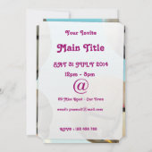 Ruimtevaartuigen die door een planeet vliegen kaart (Achterkant)