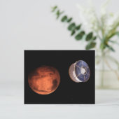 Ruimtevaartuigen met de Perseverance Rover Briefkaart (Staand voorkant)