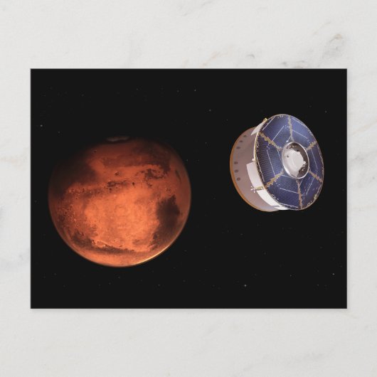 Ruimtevaartuigen met de Perseverance Rover Briefkaart (Voorkant)