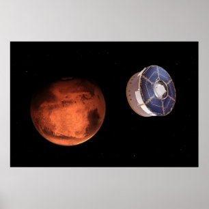 Ruimtevaartuigen met de Perseverance Rover Poster