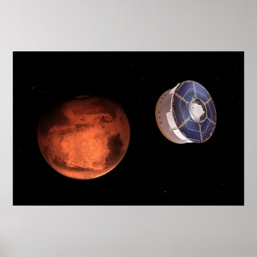 Ruimtevaartuigen met de Perseverance Rover Poster (Voorkant)