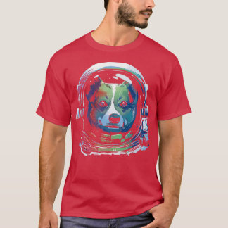 Ruimtevaartwegen Astronaut Corgi Dog in ruimte T-shirt
