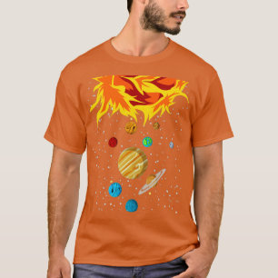 Ruimtevaartwetenschappen Universum Astronomie Plan T-shirt