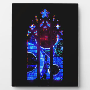 Ruimtevenster in de nationale kathedraal van Washi Fotoplaat