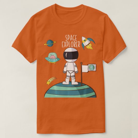 Ruimteverkenner Exploratie Gift Inspire Kinder jon T-shirt (Design voorkant)