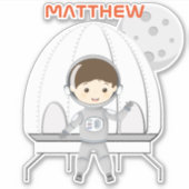 Ruimteverkenner Sticker (Voorkant)