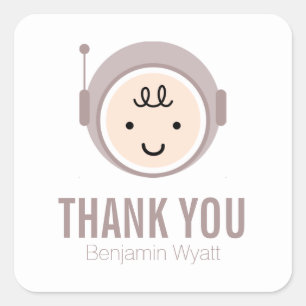 Ruimteverkenner Vierkante Sticker