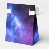 Ruimteverneveling Paarse sterrenweddenschap Bedankdoosjes (Achterkant)