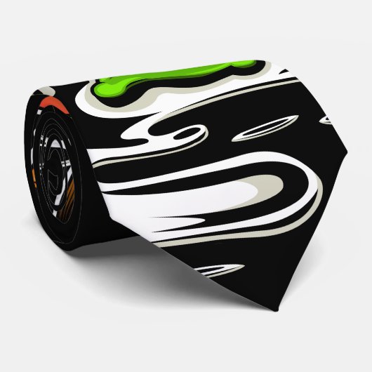 ruimtevisser stropdas (Opgerold)