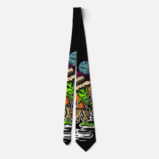 ruimtevisser stropdas (Achterkant)