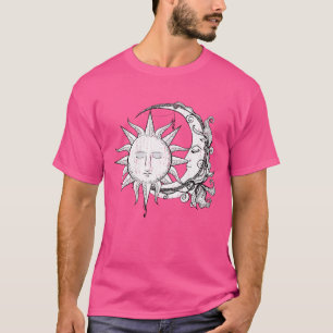 Ruimtewetenschapper Hemellichaam Zon Maan Sterren T-shirt