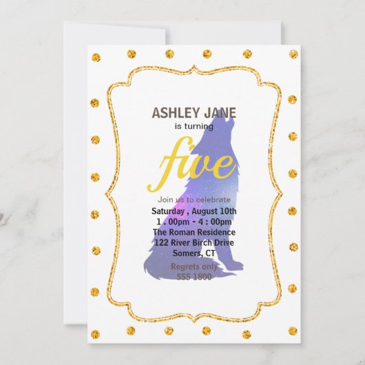 Ruimtewolfskuiken - Kies achtergrondkleur Kaart (Voorkant)