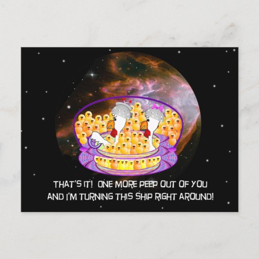 Ruimtskippen Briefkaart (Voorkant)