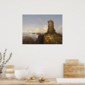 Ruined Tower - Thomas Cole Fine Art Poster (Keuken)