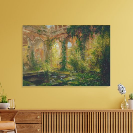 Ruïnes - Cour des comptes Ballroom Canvas Afdruk (Insitu (Woonkamer))