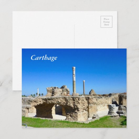 Ruines de Carthage carte postale (Devant / Derrière)