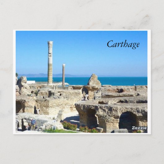 Ruines de Carthage II, carte postale (Dos)