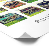 Ruines de Detroit Poster - Abandoned Homes (Coin)