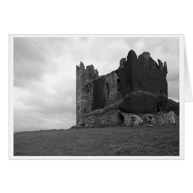 Ruines du château dans le comté de Kerry (Devant horizontal)