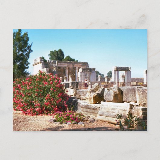 Ruïnes van Capernaum, Galilee Briefkaart (Voorkant)
