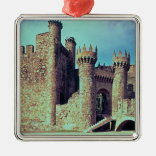Ruïnes van het kasteel van de Sjabloon Metalen Ornament