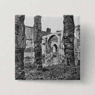 Ruïnes van het Storehouse Vierkante Button 5,1 Cm