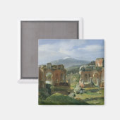 Ruïnes van het theater op Taormina Magneet (Voorkant / Achterkant)