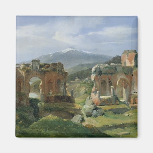 Ruïnes van het theater op Taormina Magneet (Voorkant)